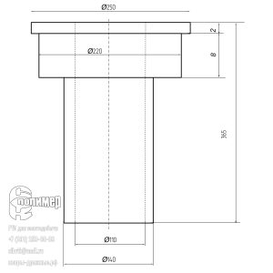 Сливная насадка 15-3117 для Krebs gMax20-20