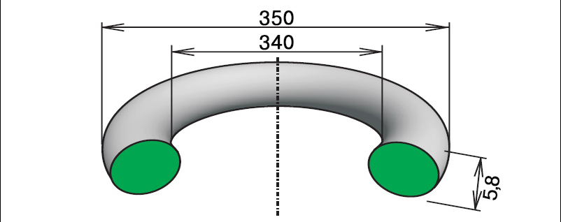 Кольцо 340-350-58 для конусной дробилки КСД-1200